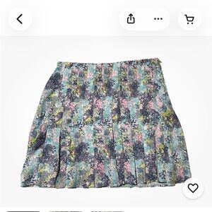 Tee Time Pastel Floral Pleated Golf Skort Women’s Large